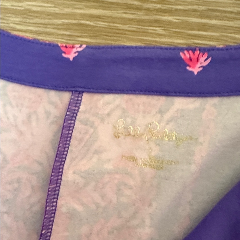 Lilly Pulitzer UPS 50+ Sophiletta dress mystical purple coral craze dress NWT L - Picture 6 of 9